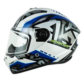 Casco Spartan Draken S Jolly Negro Blanco Azul
